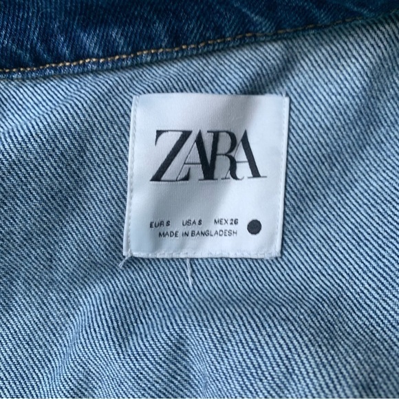 ZARA DENIM DRESS - Picture 7 of 8